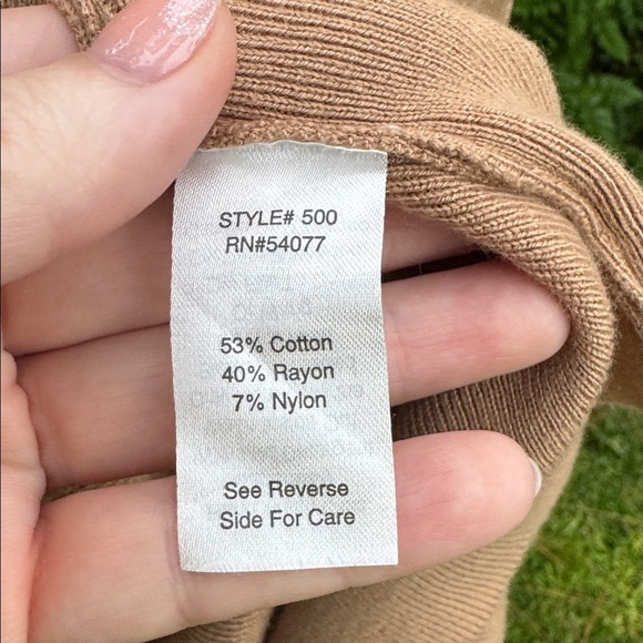 Cabi ‘French Trench’ sweater coat in Camel, size medium - Picture 7 of 8